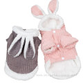 Cute Rabbit ear winter small pet dog clothes